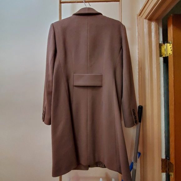 Anne Klein Taupe/ Camel Wool Coat, Size M - Picture 2 of 8